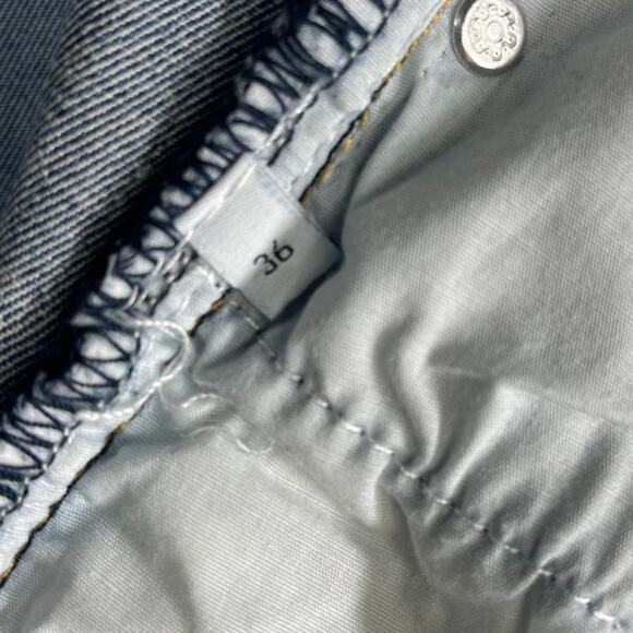 Ovadia & Sons Mens Denim Jeans Skinny Fit Blue‎ Wash Striped Casual Size 36 - Picture 7 of 8